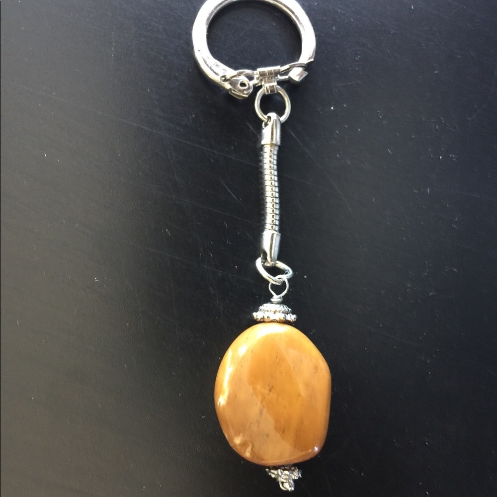 Jasper stone key chain